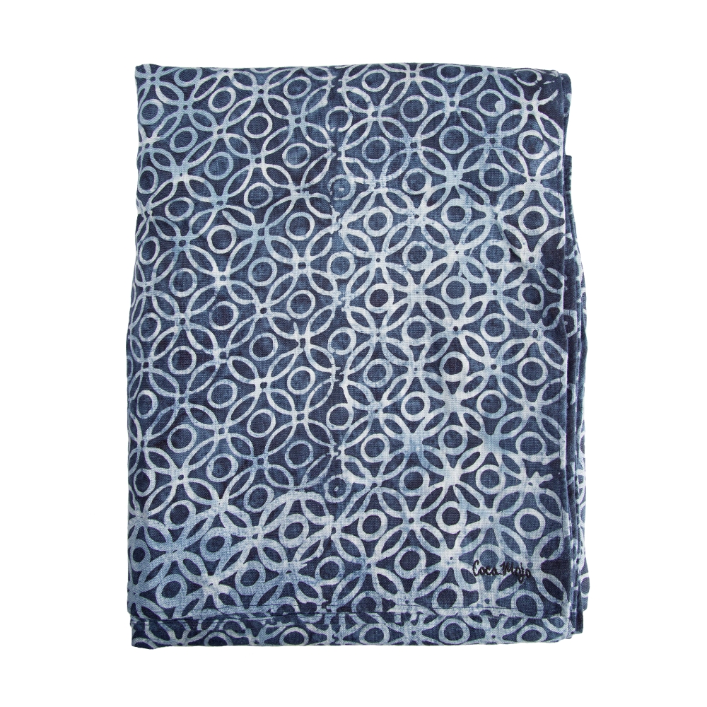 Linen Cloth Indigo Rings