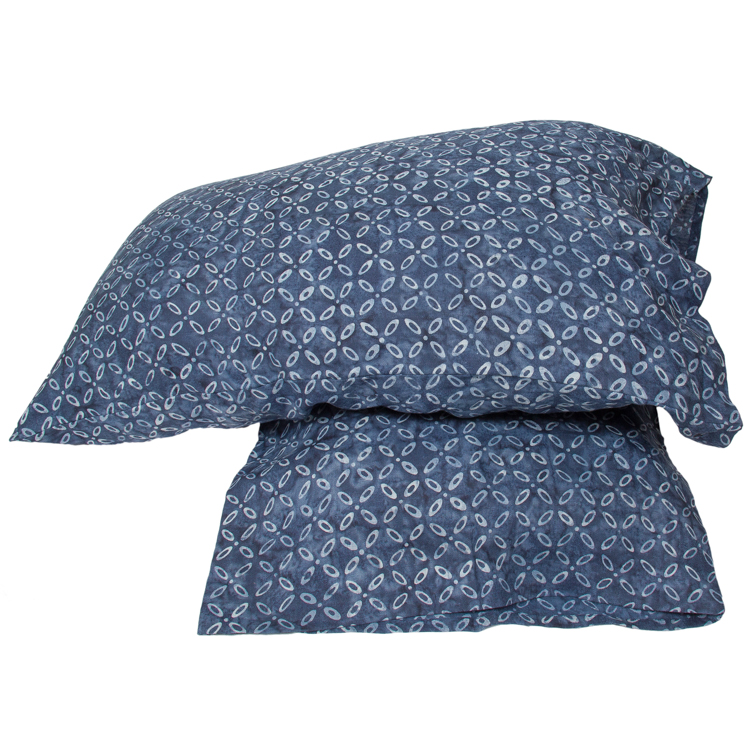 Linen Pillowcases (2) - Indigo Kawang