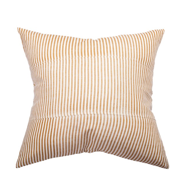 Panelled Linen Stripe Toffee