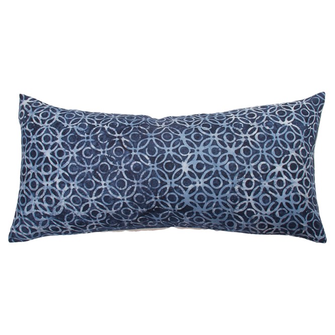 Linen Lumbar Indigo Rings